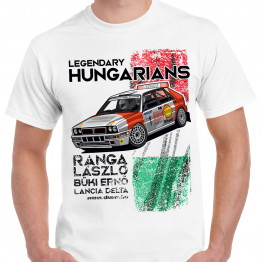 LEGENDARY HUNGARIANS - RANGA - LANCIA férfi póló, fehér