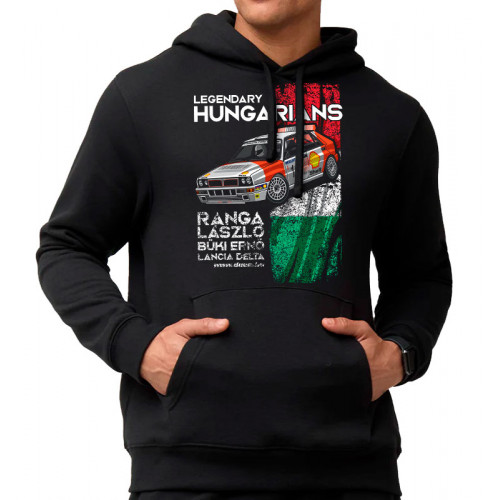 LEGENDARY HUNGARIANS - RANGA - LANCIA kapucnis pulóver, fekete