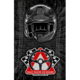 RALLY RACER ON BOARD strandtörölköző - NAGY