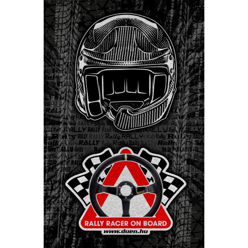 RALLY RACER ON BOARD strandtörölköző - NAGY