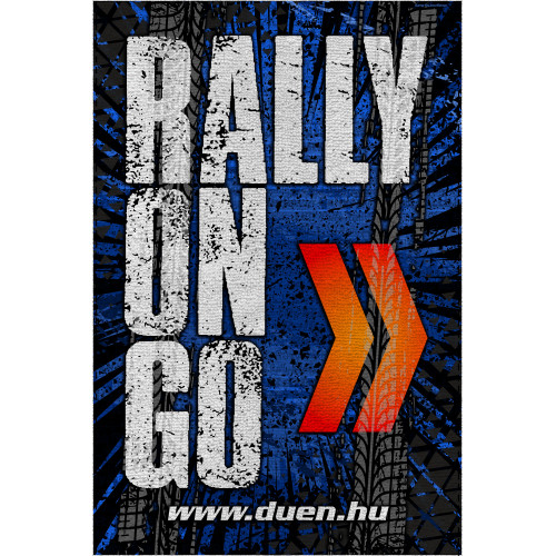 RALLYONGO kék strandtörölköző - NAGY