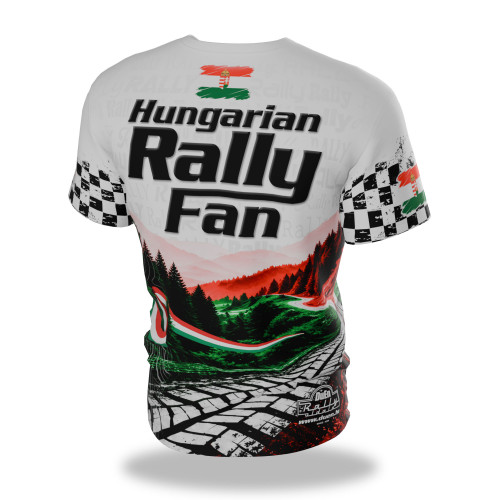 Hungarian Rally Fan szublimált fehér MEZ