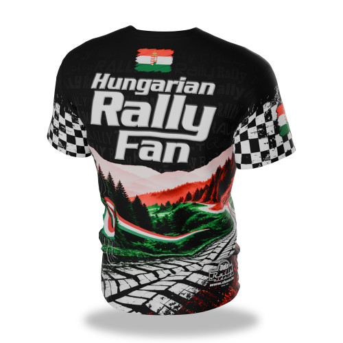 Hungarian Rally Fan szublimált fekete MEZ