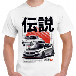 TUNING - Honda Civic TypeR LEGEND - fehér póló