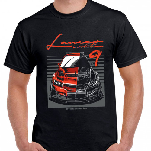 TUNING - Mitsubishi Lancer Evo9 Voltex fekete póló