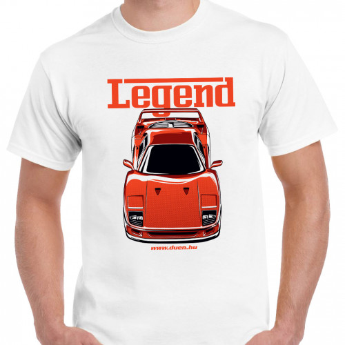 TUNING - Ferrari F40 Legend fehér póló