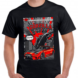 TUNING - The return of Godzilla fekete póló