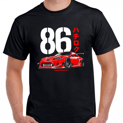 TUNING - Toyota GT86 NUMBER fekete póló