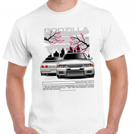 TUNING - Nissan GTR R32 Godzilla DUÓ fehér póló