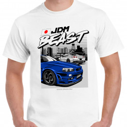 TUNING - JDM BEAST fehér póló