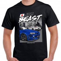 TUNING - JDM BEAST fekete póló