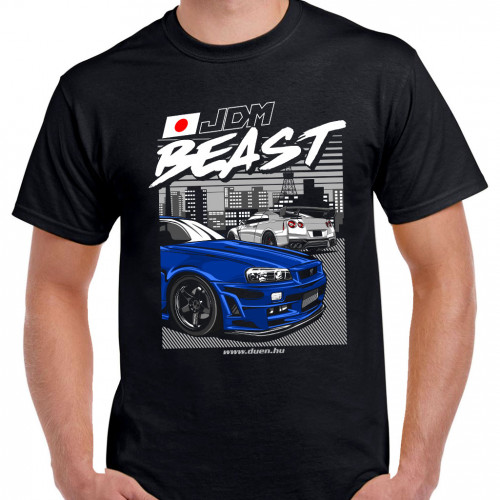 TUNING - JDM BEAST fekete póló