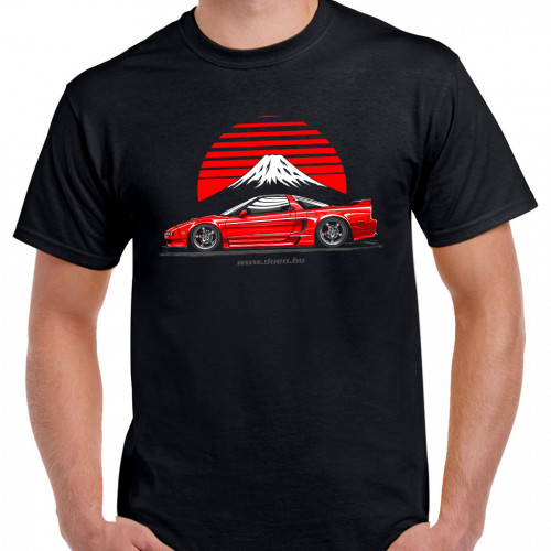 TUNING - Honda NSX at the mountain - fekete póló