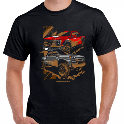 TUNING - Off Road TRUCKS - fekete póló TUNING - Off Road TRUCKS - fekete póló