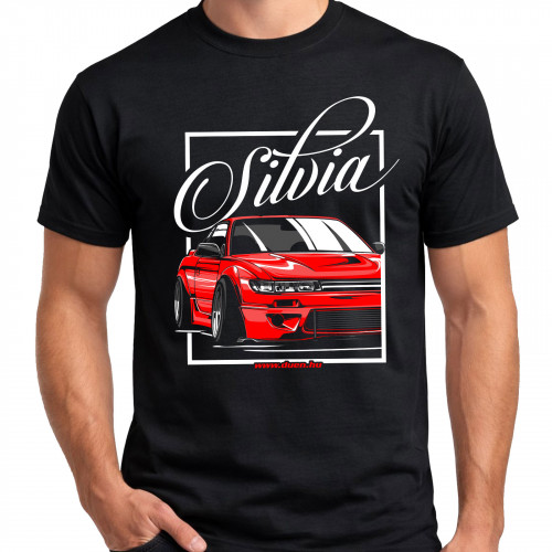 TUNING - SILVIA S13 - fekete póló