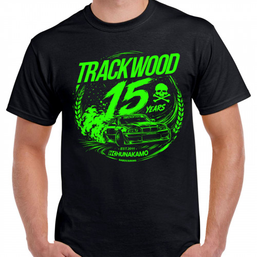 TRACKWOOD 2026 férfi póló, fekete