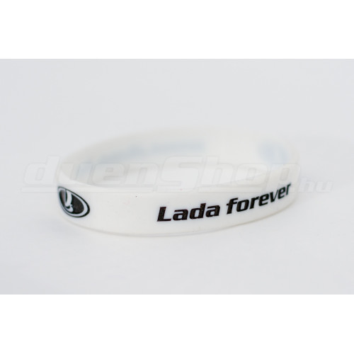 LADA FOREVER szilikon karkötő, fehér 