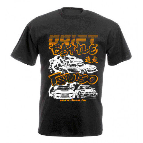 DRIFT BATTLE férfi póló, fekete DRIFT BATTLE férfi póló, fekete